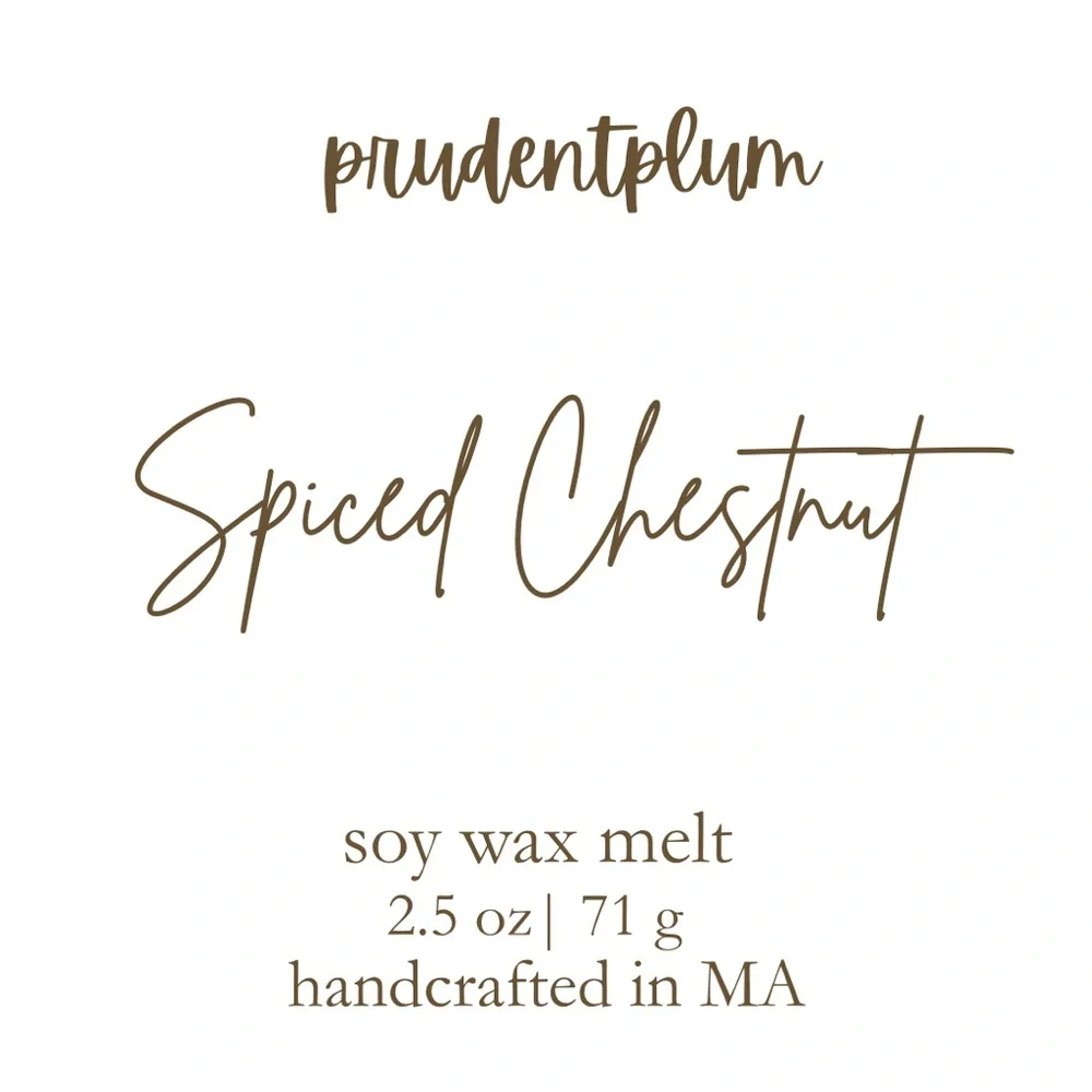 Spiced Chestnut Soy Wax Melt  2.5 oz | Melts For Wax Warmer Clamshell